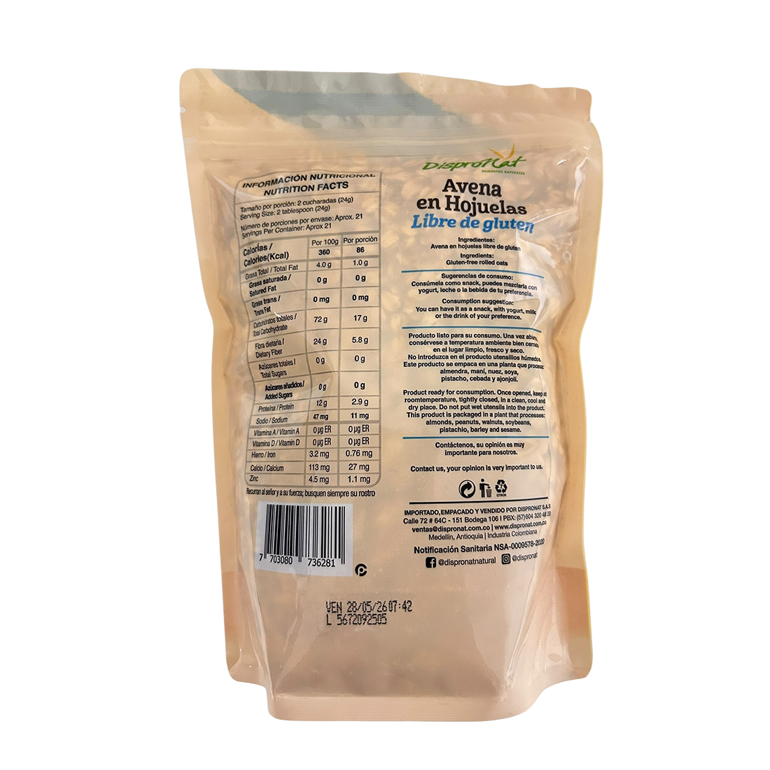 Avena en Hojuela libre de gluten - Imagen 2