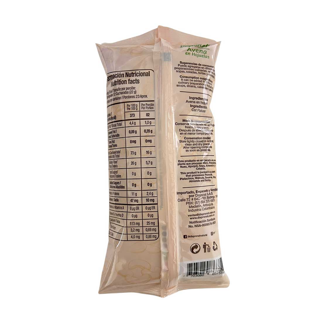 Avena en Hojuela 500gr - Imagen 2